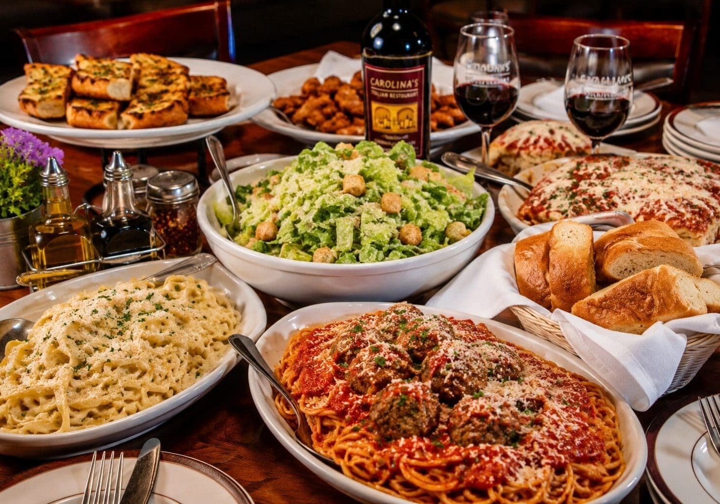 Italian banquet packages for large groups Orange County